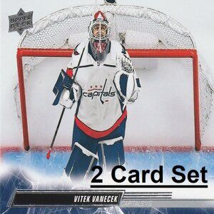 Vitek Vanecek Hockey Card Collection - 2 Card Set